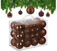 relaxdays Boules de Noël, set de 50 pièces