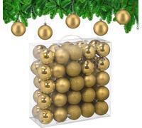 relaxdays Boules de Noël, set de 50 pièces
