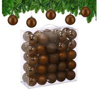 relaxdays Boules de Noël, set de 50 pièces
