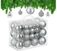 relaxdays Boules de Noël, set de 50 pièces