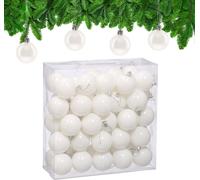 relaxdays Boules de Noël, set de 50 pièces