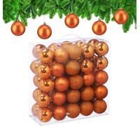 relaxdays Boules de Noël, set de 50 pièces
