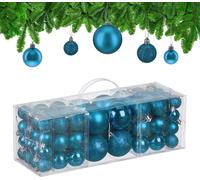 relaxdays Boules de Noël, set de 76 pièces