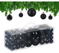 relaxdays Boules de Noël, set de 76 pièces