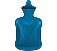 relaxdays Bouteille d'eau chaude bleue 1 litre