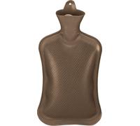 relaxdays Bouteille d'eau chaude brune 2 litres