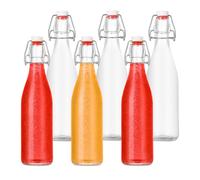 Relaxdays Bouteilles à remplir avec bouchon clip
