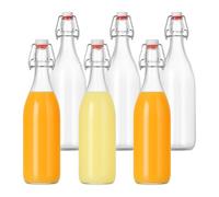 Relaxdays Bouteilles à remplir avec bouchon clip