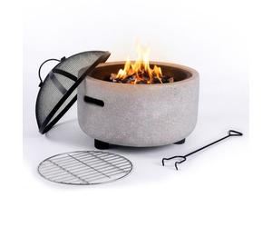 Relaxdays Brasero effet pierre