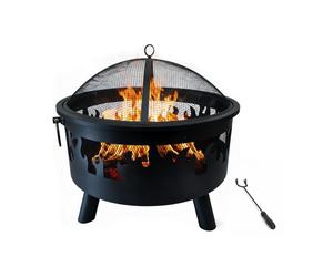 Relaxdays Brasero motif flammes