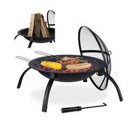 Relaxdays Braséro XL avec accessoires barbecue