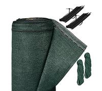 relaxdays Brise-Vue, 1,8x25 m, pour Jardin, Balcon et terrasse, résistant aux UV et intempéries, Tissu HDPE, Vert foncé