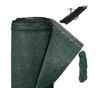 relaxdays Brise-Vue, 2 x 30 m, pour Jardin, Balcon et terrasse, résistant aux UV et intempéries, Tissu HDPE, Vert foncé