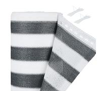 Relaxdays Brise-Vue, antidéchirure, Cache-Vue Jardin et Balcon, résistant UV, Tissu HDPE, 2 x 20 m, Blanc/Gris