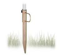 Relaxdays Broche À Gazon En Acier Galvanisé Avec Poignée Résistant Jusqu'à 32 Mm Marron