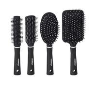 Relaxdays Brosse à cheveux jeu de 4