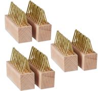 relaxdays Brosse à joints désherbage set de 6 pièces
