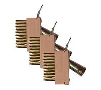 Relaxdays Brosse à Joints, Lot de 3, enlève Herbes & Mousse, Poils Acier, têtes de Rechange, Jardin, Naturel/doré