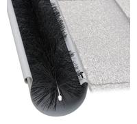Relaxdays Brosse de gouttière – Protection contre feuilles et oiseaux, 400 x 10 cm, Noir