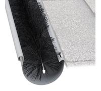 Relaxdays Brosse de gouttière, protection de gouttière, contre feuilles et oiseaux, assure écoulement, 400 x 10 cm, noir