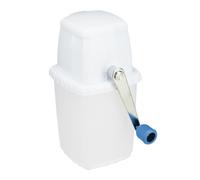 Relaxdays Broyeur à Glace, Appareil Manuel, manivelle, Accessoire pour Bar, Cocktails, Boissons fraîches, Blanc - Bleu