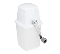 Relaxdays Broyeur à Glace, Appareil Manuel, manivelle, Accessoire pour Bar, Cocktails, Boissons fraîches, Blanc - Gris