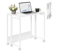 Relaxdays Bureau pliant roulettes