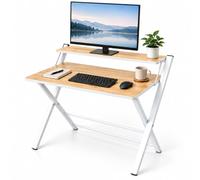 Relaxdays Bureau pliant avec support d'écran