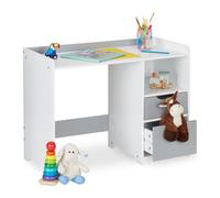 Relaxdays Bureau pour enfants avec tiroirs