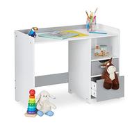 relaxdays Bureau pour enfants avec tiroirs