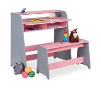 Relaxdays Bureau réglable enfant