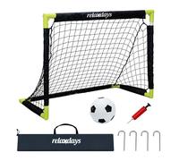 Relaxdays But de foot avec ballon & sac