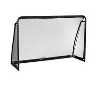 Relaxdays Cage de Foot, pour Enfants et Adultes, Acier Robuste, H x L x P : 120 x 180 x 60 cm, pour Le Jardin, Noire