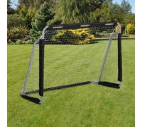 Relaxdays But de football, But de pro pour enfants et adultes, avec un filet, pour le jardin, 110x150x75cm, gris/noir