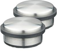 relaxdays Butoir de porte Acier inoxydable Set de 2 pièces