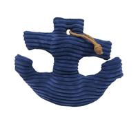 Relaxdays Butoir de Porte Ancre, butoir décoratif, rempli de Sable, Coton, H x L x P : 38 x 42 x 28 cm, Bleu Marine