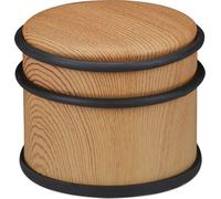 relaxdays Butoir de porte aspect bois