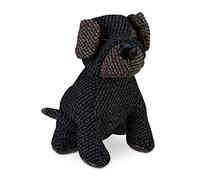 Relaxdays Butoir de Porte Chien, cale-Porte, HxLxP : 23,5x18x22 cm, Remplissage Sable, butée Porte, à Poser, Gris/Marron