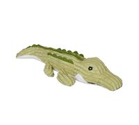 Relaxdays Butoir de Porte, Crocodile, en Tissu, rempli de Sable, cale-Porte, Animal, pour Le Sol, 8 x 45 x 16 cm, Vert