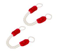 Relaxdays Butoir de porte en lot de 10 rouge