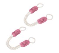 Relaxdays Butoir de Porte, Lot de 2, arrêt, sécurité, 60cm, Anti-pincement pour Enfants & Animaux, crème, Rose
