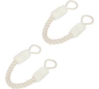 Relaxdays - Butoir De Porte, Lot De 2, Arrêt, Sécurité, 60cm, Anti-Pincement Pour Enfants & Animaux, Beige/Blanc