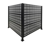 Relaxdays Cache-poubelles, h. 120 cm