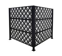 Relaxdays Cache-poubelles, h. 120 cm