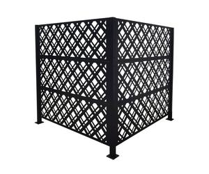 Relaxdays Cache-poubelles, h. 120 cm