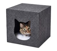 Relaxdays Cachette pour chat en feutre, pliable