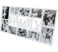 relaxdays 10021854_49 relaxdays Collage-Bilderrahmen Familie weiß 72,0 x 36,5 cm