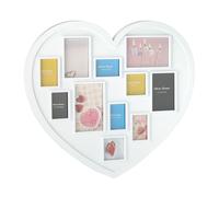 relaxdays Cadre photo en forme de coeur pour 11 photos
