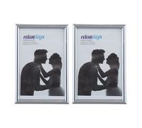 Relaxdays Cadres photo 10 x 15 cm lot 24 argenté
