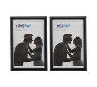 Relaxdays Cadres photo 10 x 15 cm lot de 10 noir